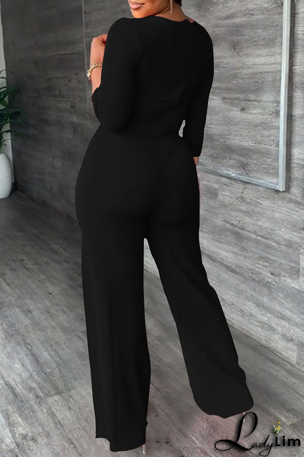 Red Fashion Casual Solid Patchwork Turndown Collar Regular Jumpsuits