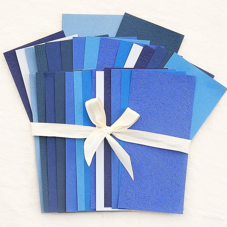 JOURNALSAY 30Sheets Special Mixed Material Paper Memo Pad Simple Journal Scrapbooking