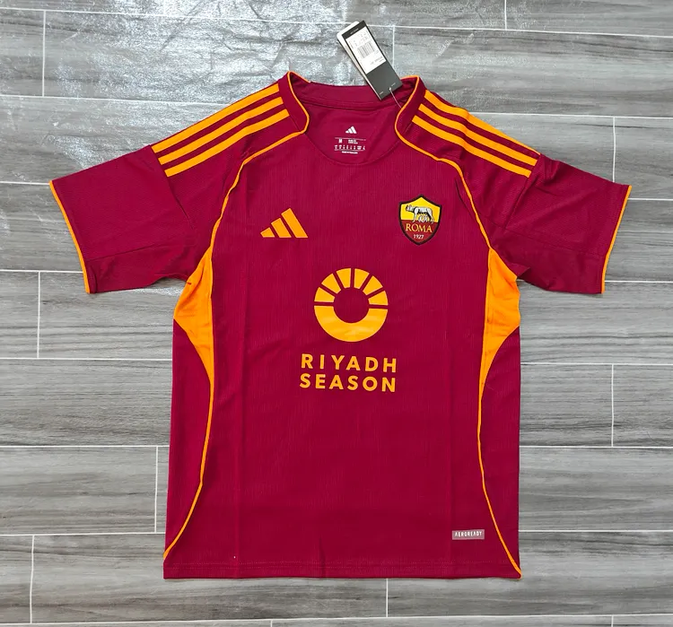 25-26 AS Roma Home Fan Edition Football Jersey 1:1 Thai Quality