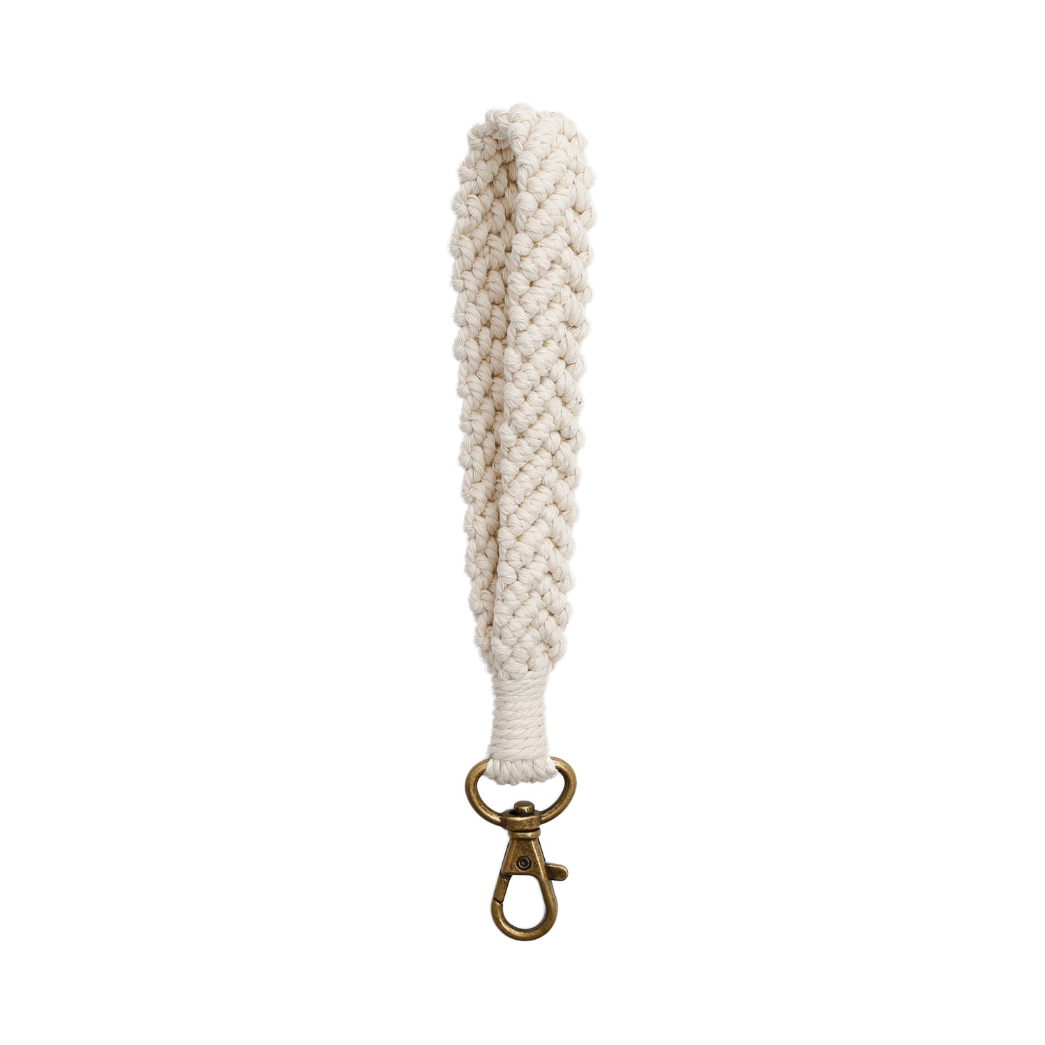 Casual Contrast Color Braided Rope Keychain