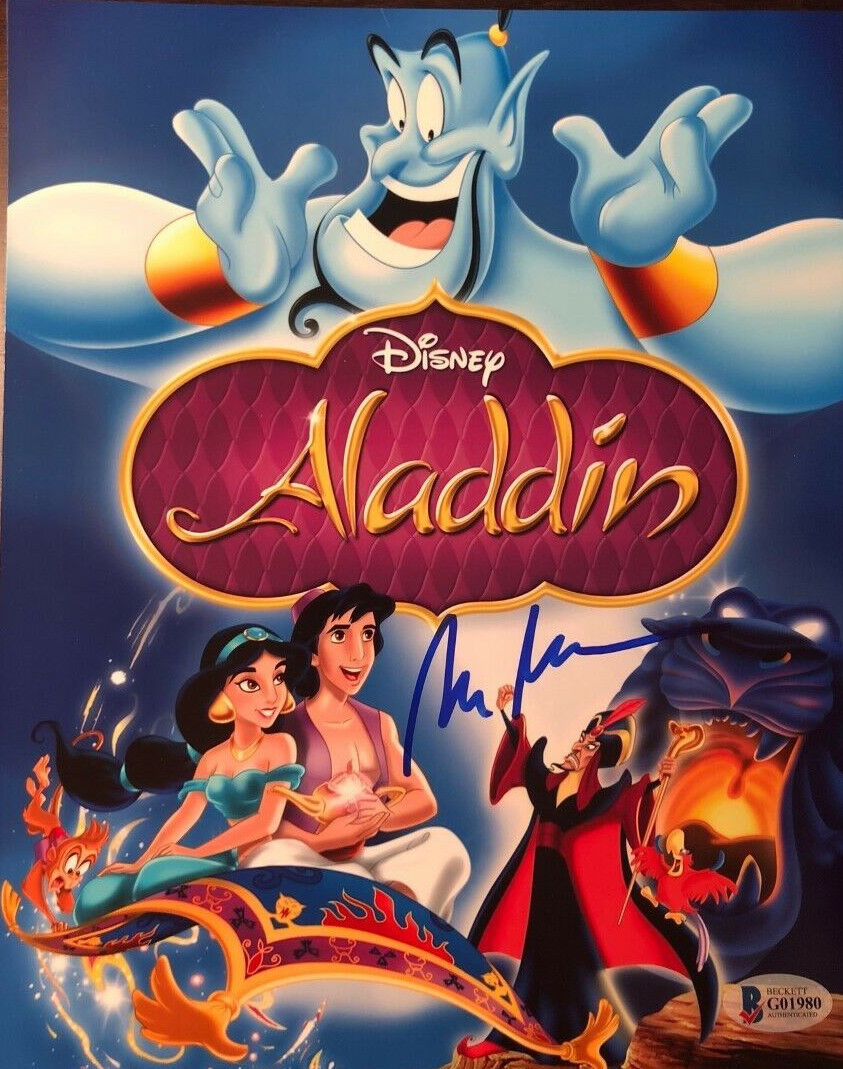 Alan Menken signed autographed 8x10 Aladdin Poster Photo Poster painting Disney BECKETT BAS