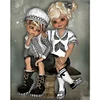[Multi-Style]Couple-Peinture Diamant Ronde Compl&egrave;te-30*40CM