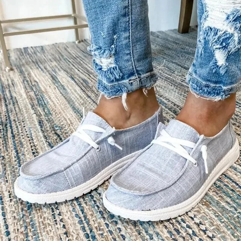 Applyw Women Vulcanize Shoes Summer Sneakers Ladies Casual Flat Shoes Ladies Trainers Fashion Canvas Shoes Women Tenis Feminino 2023