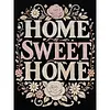 DIY Pearl Painting Home Sweet Home for Home Wall Decor with Frame(30x40cm)