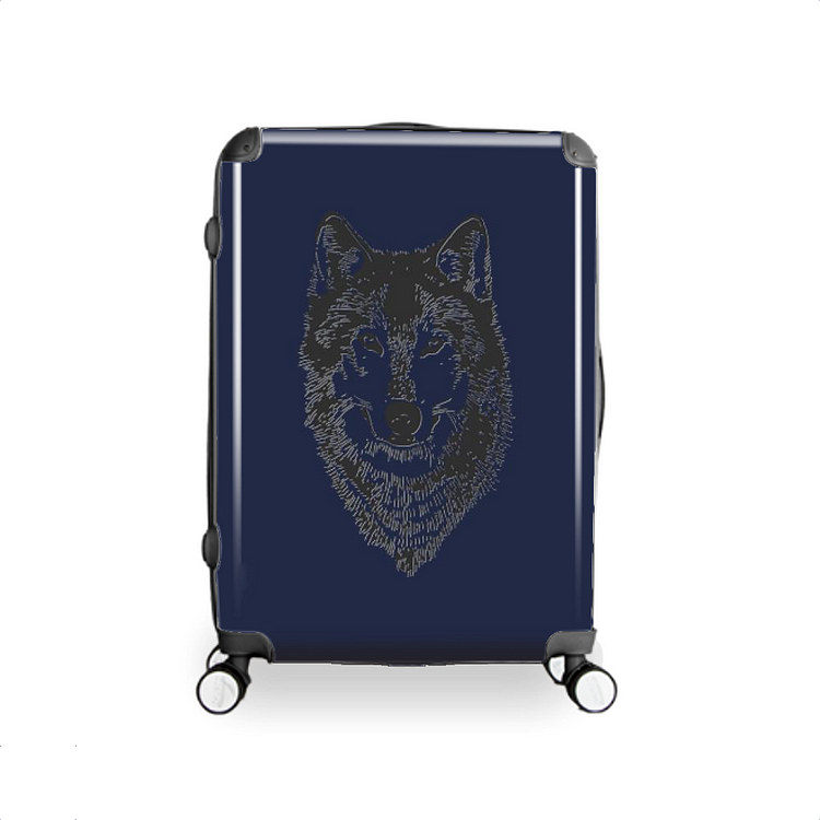 Timber Wolf Dog, Wolf Hardside Luggage