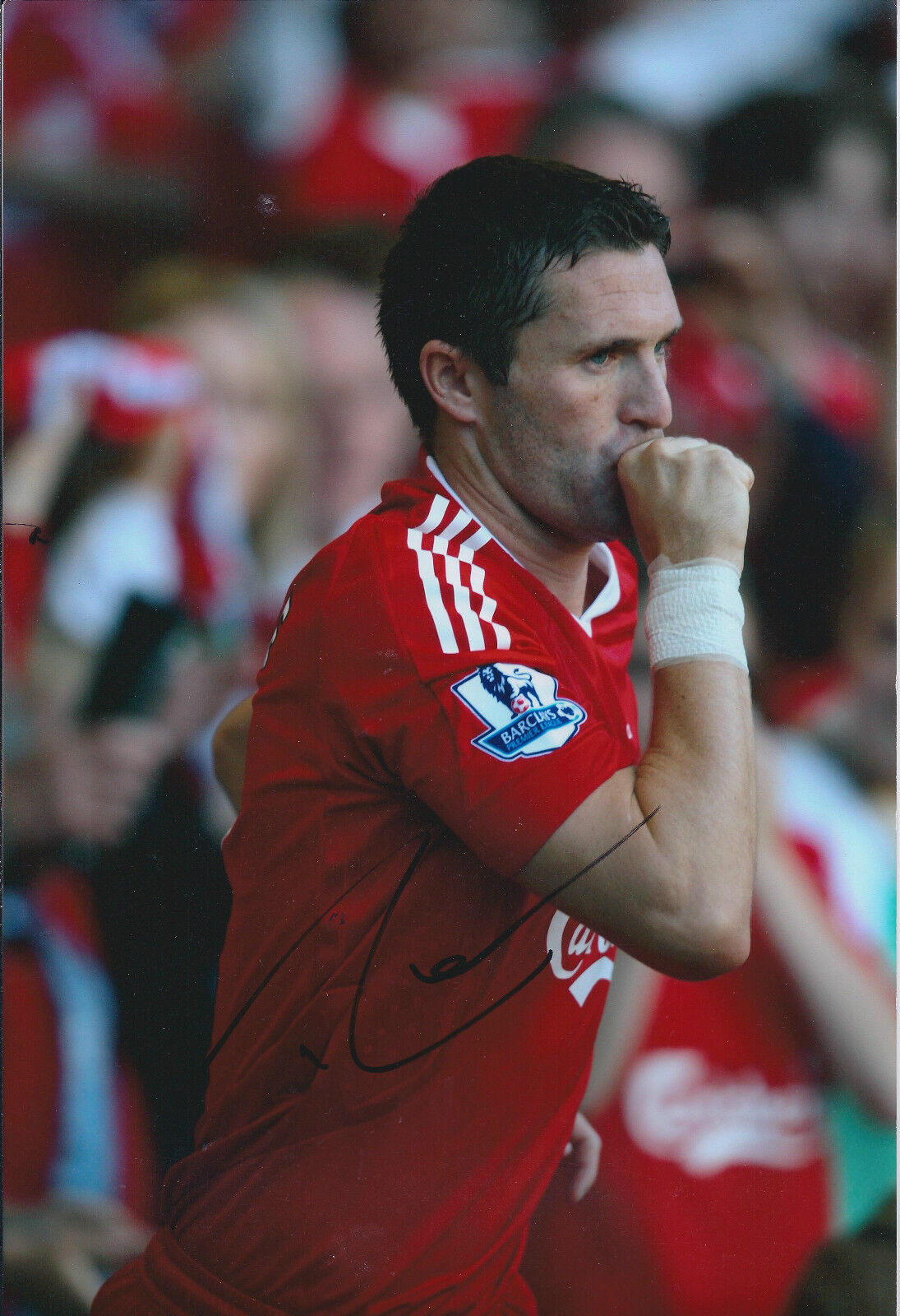 Robbie KEANE SIGNED COA Autograph 12x8 Photo Poster painting AFTAL Liverpool ROI LA Galaxy