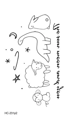 Chinese Letter Words Temporary Tattoos Body Art Waterproof Men Women Fashion Hand Fake Tattoo Sticker tatuajes temporales