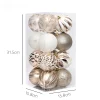 16PCS Creative Painting 8CM Decor Balls for Christmas Tree
