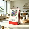 2027 New DIY Diamond Painting Flower Cross Desk Calendar Set 12-Month Flip Calendar Design Monthly Planner Office Desktop Decor