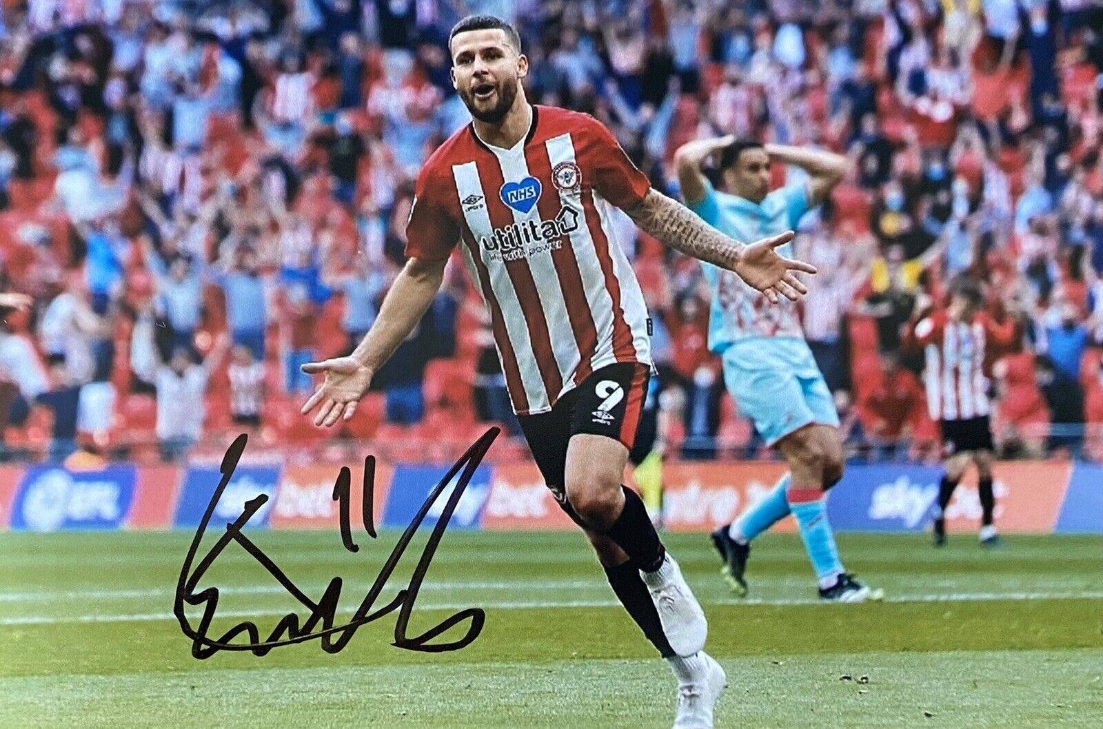 Emiliano Marcondes Genuine Hand Signed Brentford 6X4 Photo Poster painting