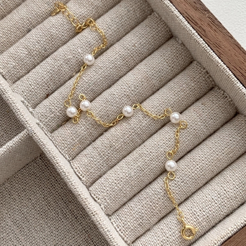 925 Sterling Silver Cable Chain Bracelets Casual