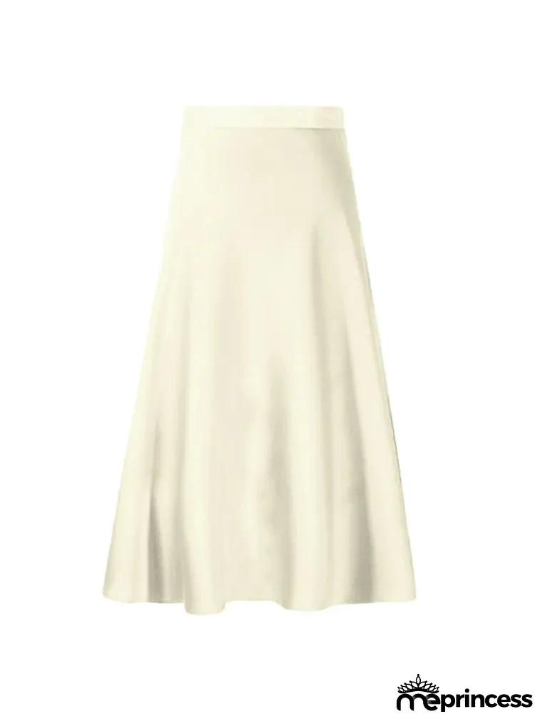 Women's Polyester Pleated Pattern Elegant Casual Wear Skirt