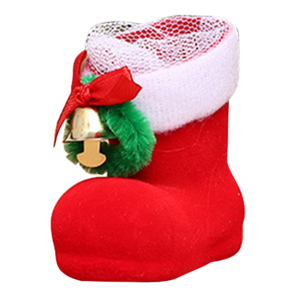 Christmas Candy Boots Bag Creative Shoes Candy Box Mini Home Decoration Supplies
