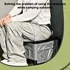 Folding Collapsible Toilet for Adults & Kids Emergency Toilet with Lid & Reusable for Camping Travel Outdoor Car RV & Emergency Use