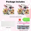 Acrylic Sunflower Cow Diamond Painting Napkin Rack Decor for Home Office Decor
