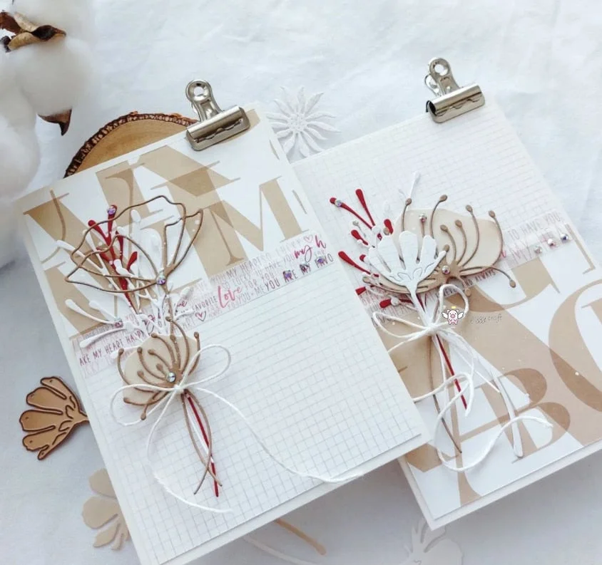 Piggy Craft metal cutting dies cut die mold 2022 New Flower Leaf Series Scrapbook paper craft knife mould blade punch stencil