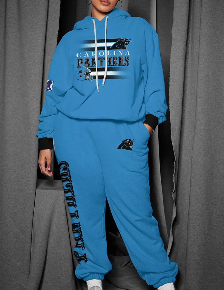  Carolina Panthers 3D Printed Pullover Hoodie And Sweatpant 2pcs Tracksuits
