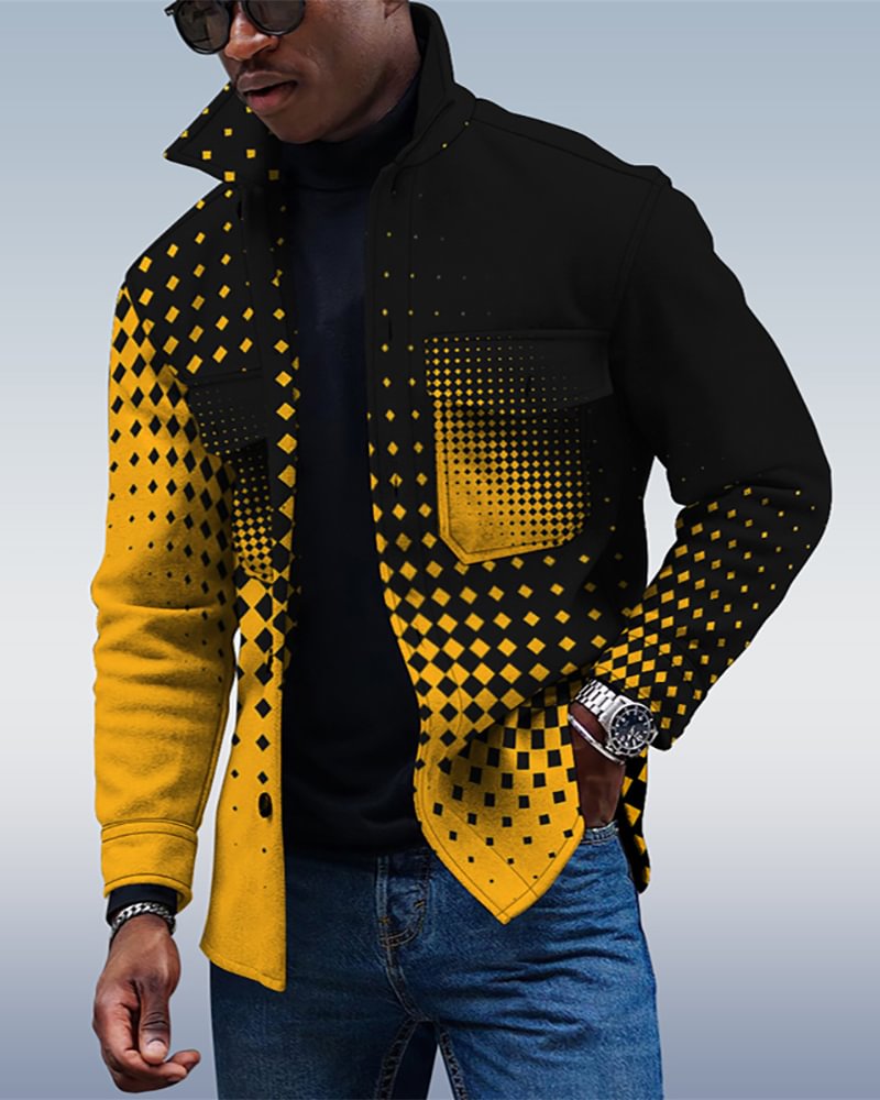 Men's Casual Gradient Jacket 062