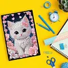 Carnet de bricolage chat fleur
