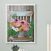 [Stock limité - Peinture diamant]Bouquet sur chaise-partiel spécial diamant peinture-30 * 40cm