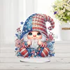 Diamond Painting Acrylic Flag Gnome Diamond Painting Art Tabletop Decorations