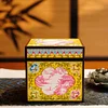 [New 10cm] Erbao New Chinese Style Moisture-proof and Mildew-proof Exquisite Retro Tea-Awakening Storage Box