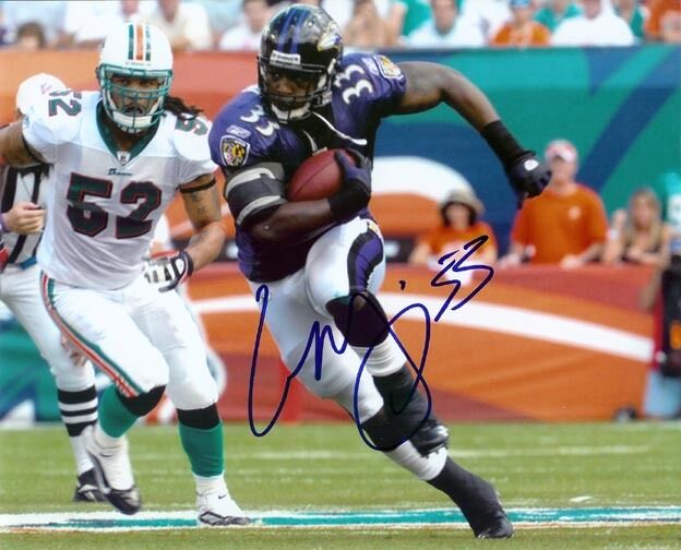 *Le' RON McCLAIN*SIGNED*AUTOGRAPHED*Photo Poster painting*BALTIMORE*RAVENS*NFL*FOOTBALL*COA*8x10