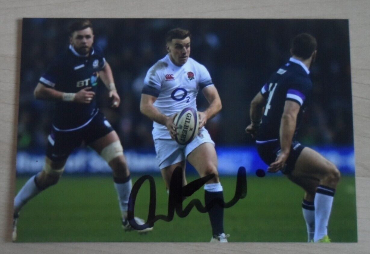 George Ford Signed 6x4 Photo Poster painting Leicester Tigers Rugby Autograph Memorabilia + COA