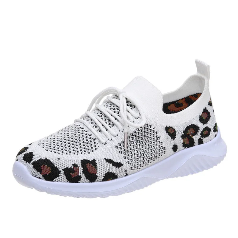 Fashionable Leopard Cushion Sneakers Women Orthopedic Shoes