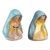LED Mary Prayer Statue Night Light Warm Light Religious Mother Decor Lights Multi-Purpose Soft Glow Resin Statue Table Lamp for Spiritual Peace Comfort
