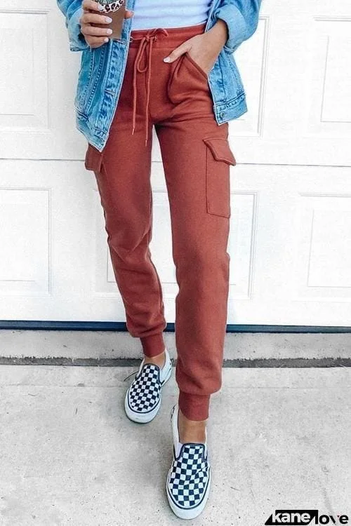 Pockets Drawstring Jogger