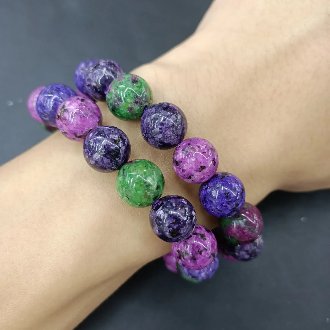 Rainbow Colorful Beaded Charm Bracelet