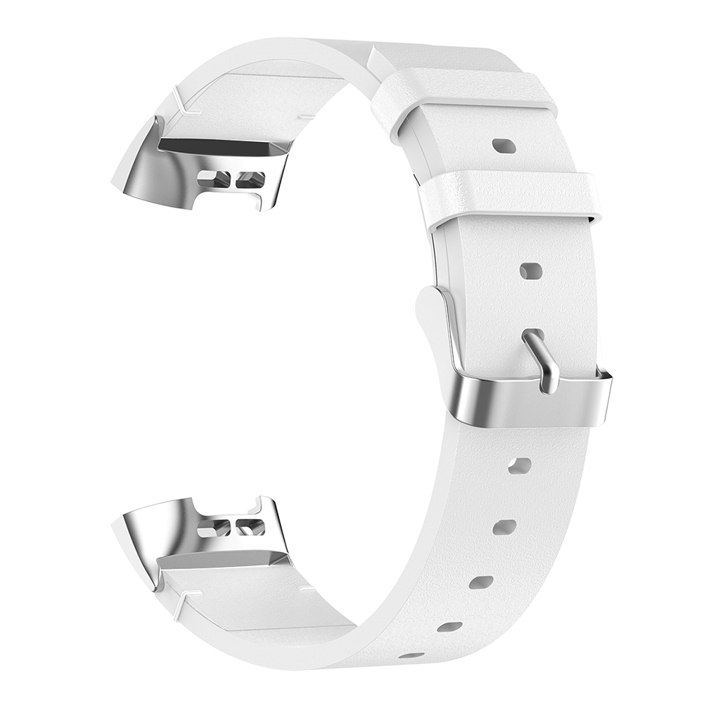 

Replacement Leather Strap for Fitbit Charge 4/3/3E Smart Watch Wrist Band, White, 501 Original