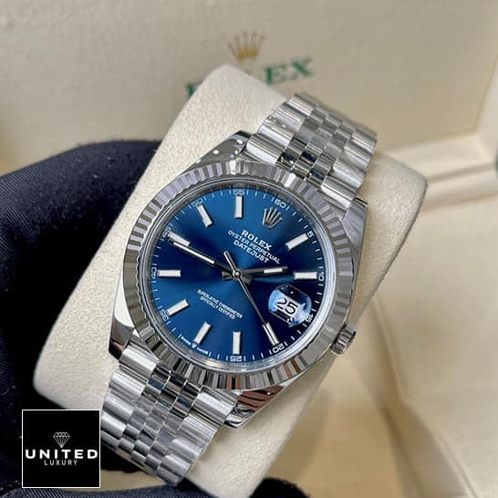 Rolex Datejust 41 126334 Blue Dial Fluted Bezel Jubilee Replica