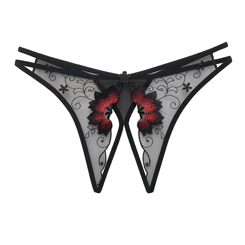 Embroidery Lace Sexy Lingerie G String Low Waist Thongs