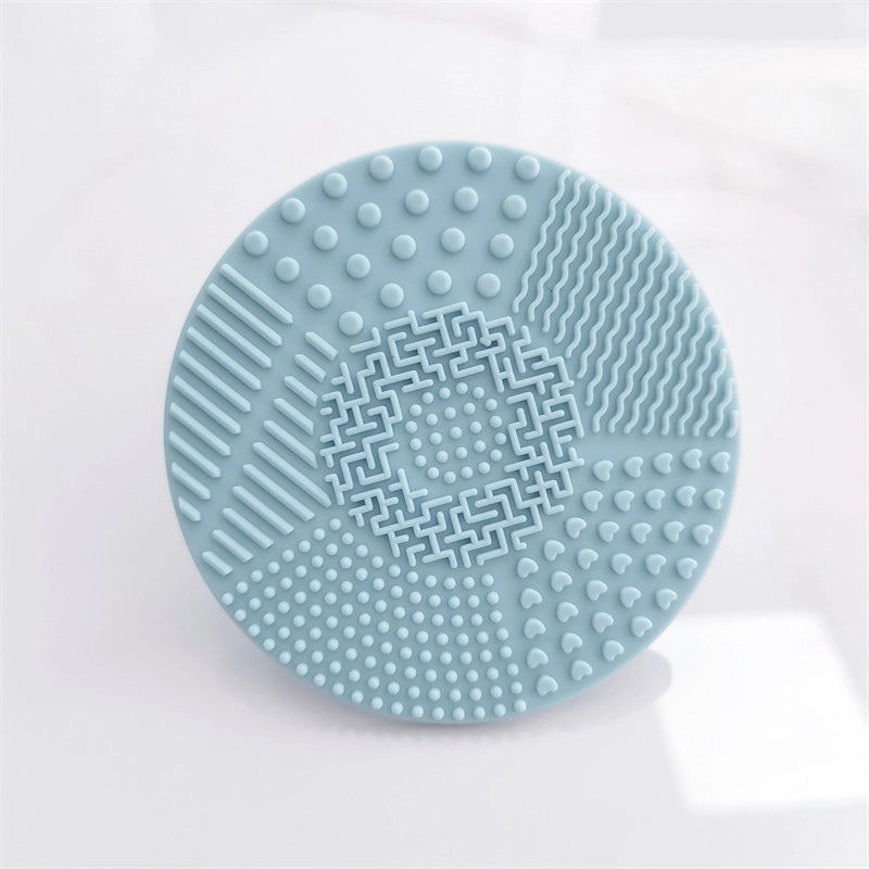 Silicone Apple Scrubbing Pad With Suction Cup Silicone Makeup Brush Cleaning Pad Portable Washing Tool Large Number Of In Stock