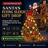 🎅✨ Nov&yacute; d&aacute;rek 2026 Vodop&aacute;d s l&eacute;taj&iacute;c&iacute;mi saněmi Santa Clause &ndash; v&aacute;nočn&iacute; sol&aacute;rn&iacute; zahradn&iacute; lampa