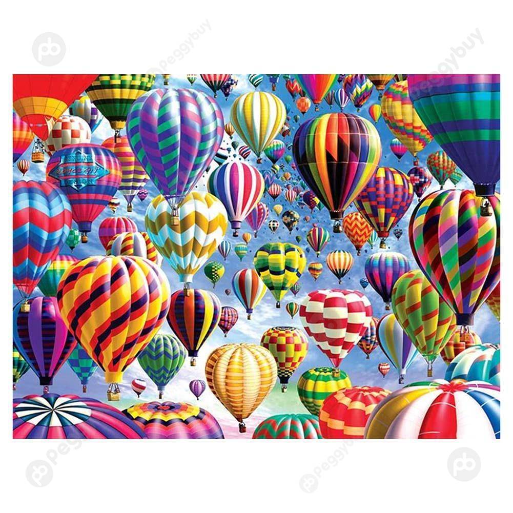 

30*40CM Round Drill Diamond Painting-Balloon, 501 Original