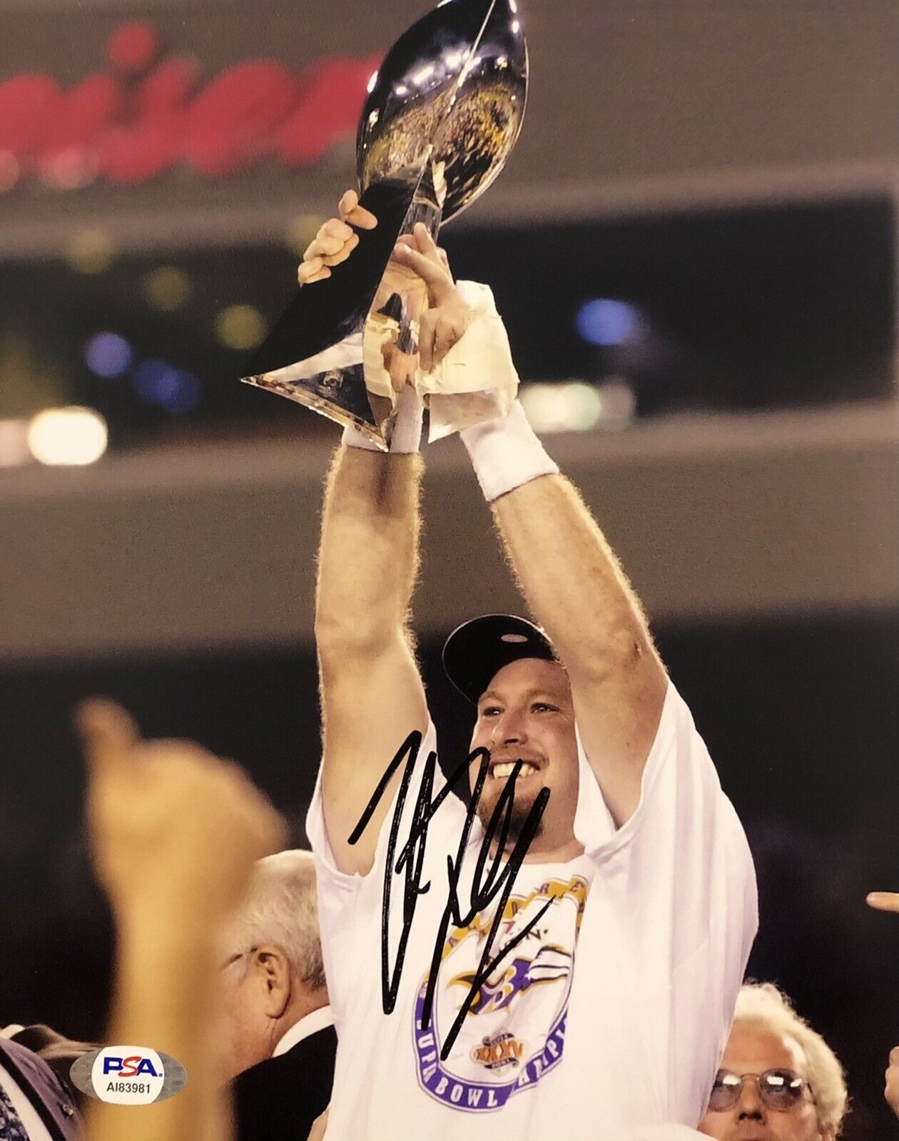 Trent Dilfer Signed Autographed Baltimore Ravens 8x10 Photo Poster painting Psa/Dna