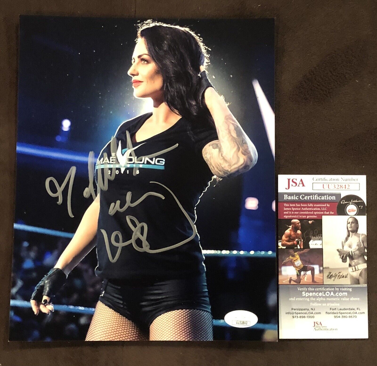 Celeste Bonin Kaitlyn SIGNED 8X10 Photo Poster painting Autograph Sexy Fitness Model ??WWE Diva