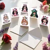 12Pcs Little Girl DIY Diamond Painting Greeting Cards for Adult Holiday Gifts