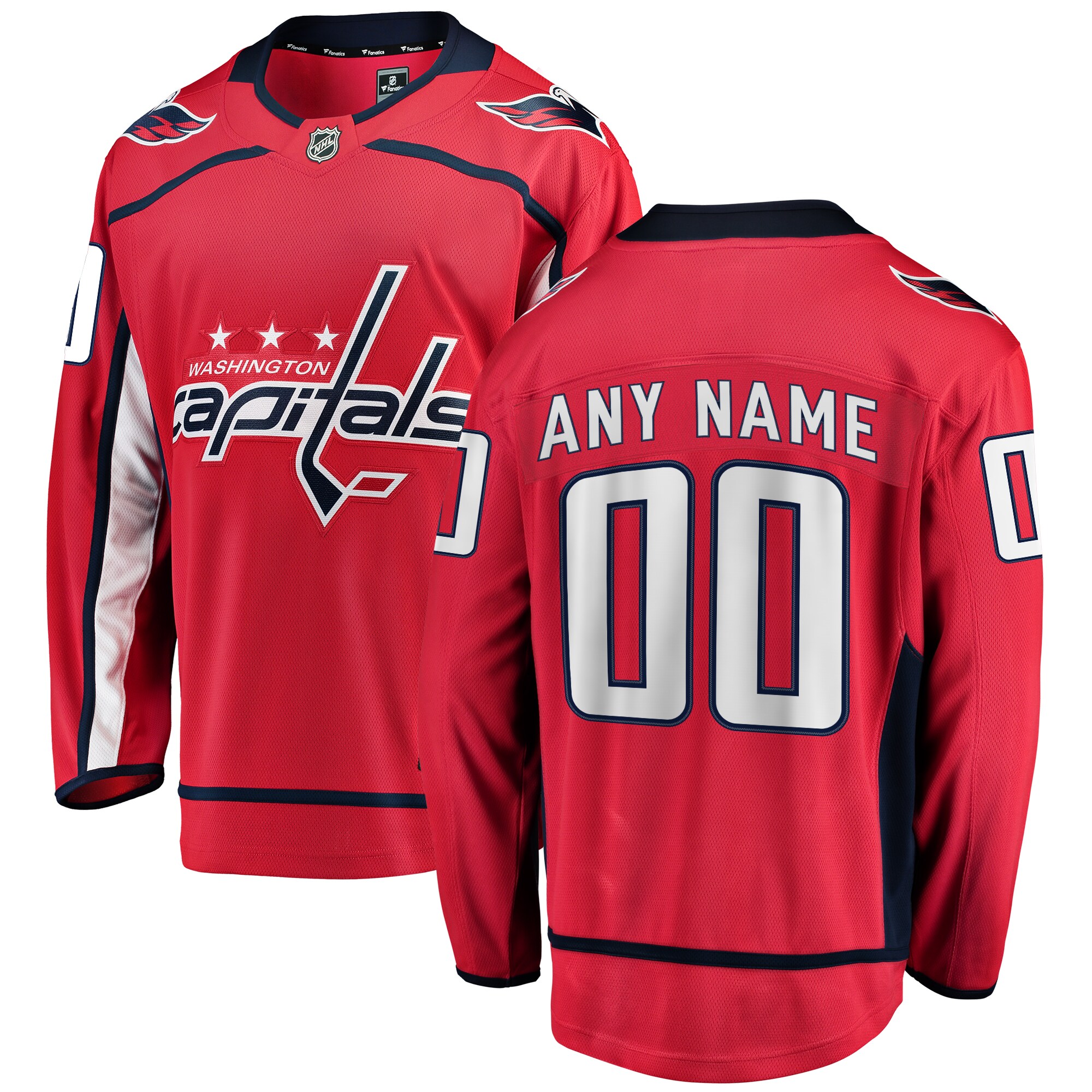 Washington Capitals Fanatics Home Breakaway Custom Jersey &ndash; Red mysite
