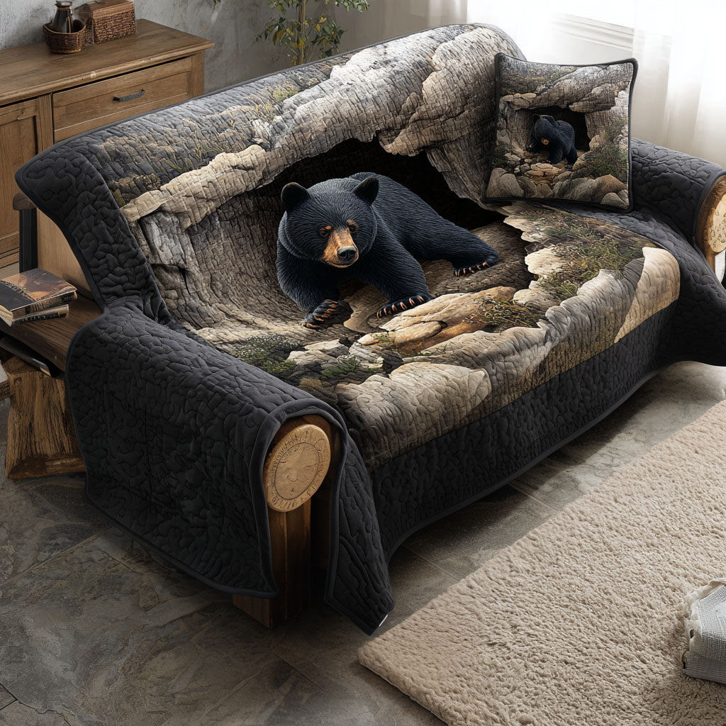 Mountain Shadows Quilted Sofa Cover NCU0PT9727 everthome
