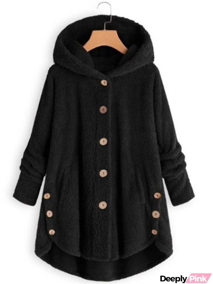 Winter Hooded Fleece Plus Size Extra Loose Women Coat