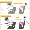 4.3 Inch HD Baby Car Mirror Folding Screen 8LED IR Night Vision Baby Car Monitor