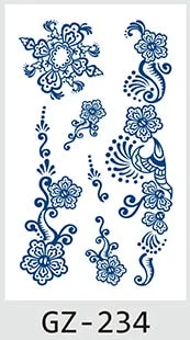 Drop Shipping Temporary Tattoo Stickers Sexy Flowers Juice Ink Lasting Girl Arm Neck Back Waist Buttocks Fake Tatoo Hot Sale DIY