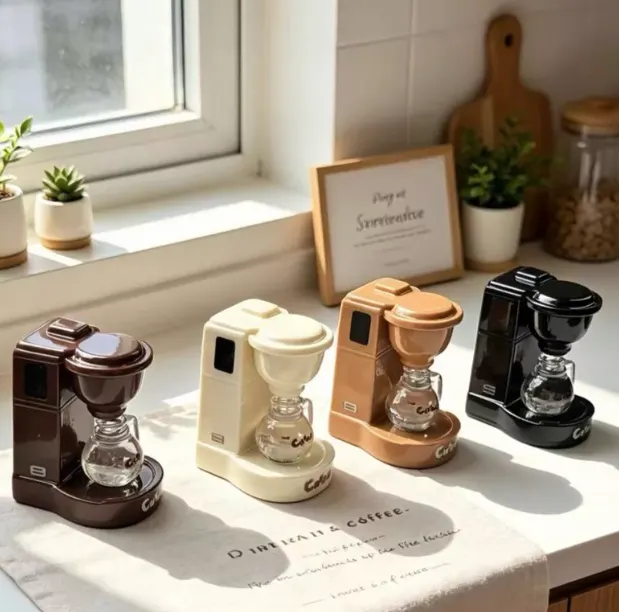 Miniature Realistic Coffee Machine Resin Charm ☕ | Dollhouse Miniature Decor