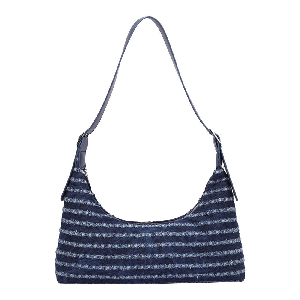 

Splicing Denim Underarm Bag Elegant Shoulder Party Wristlets, 501 Original