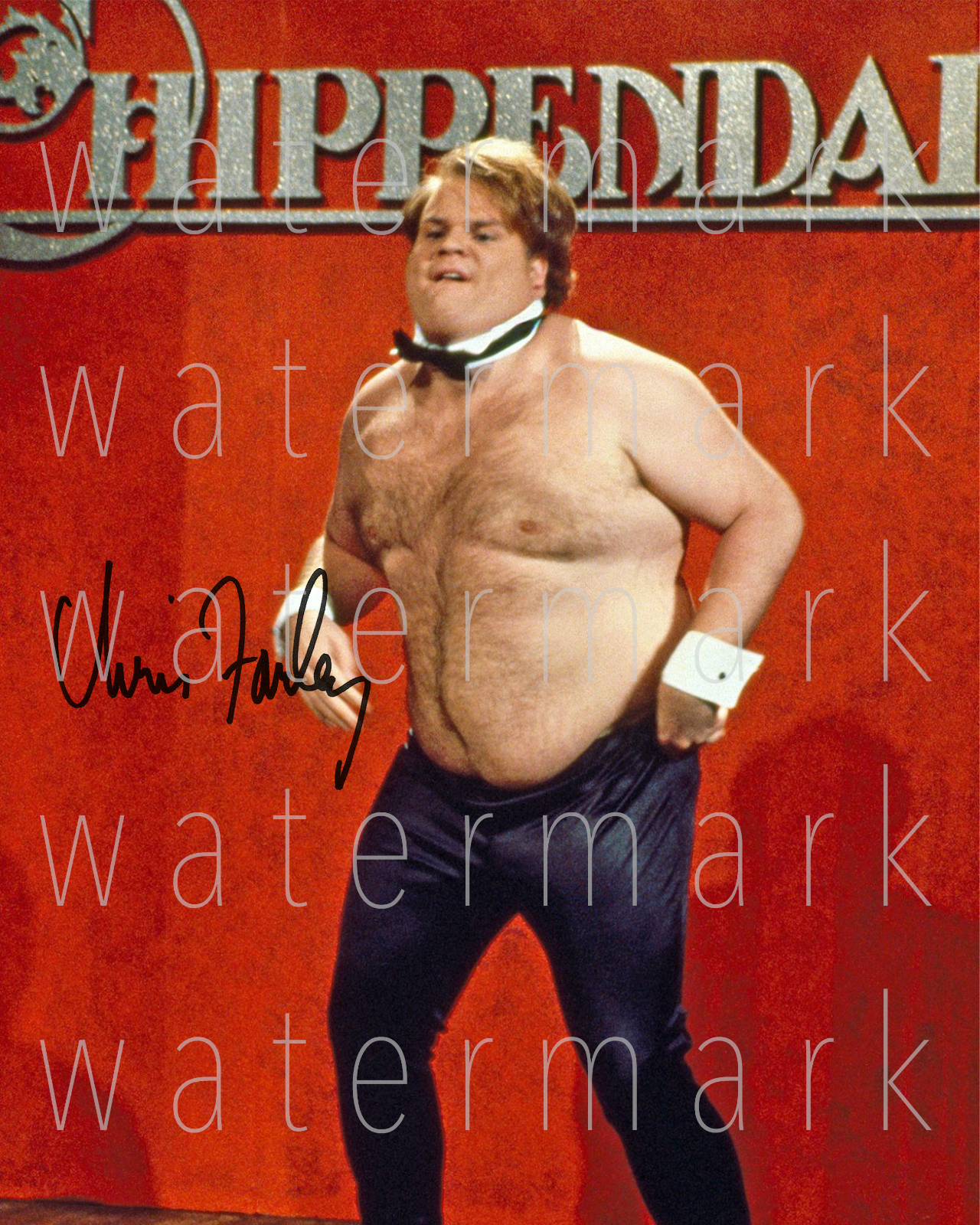 Chris Farley SNL Chippendale signed 8X10 print Photo Poster painting poster autograph picture RP