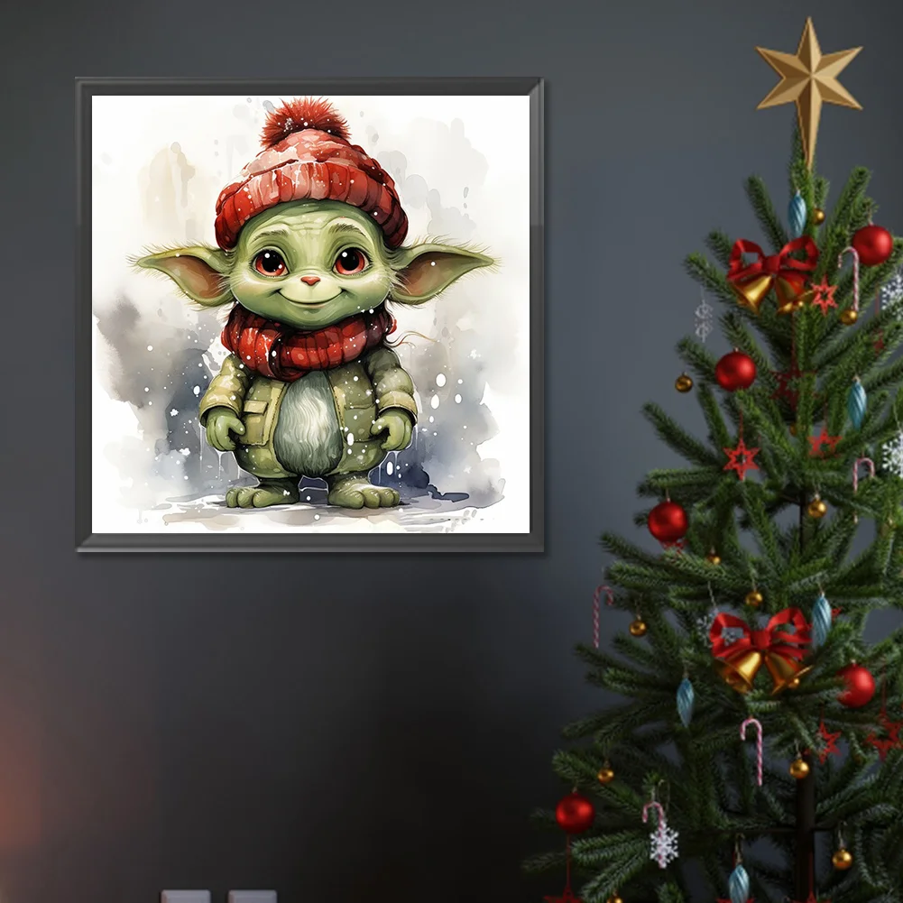 Diamond Painting - Full Round Drill - Yoda(Canvas|30*30cm)